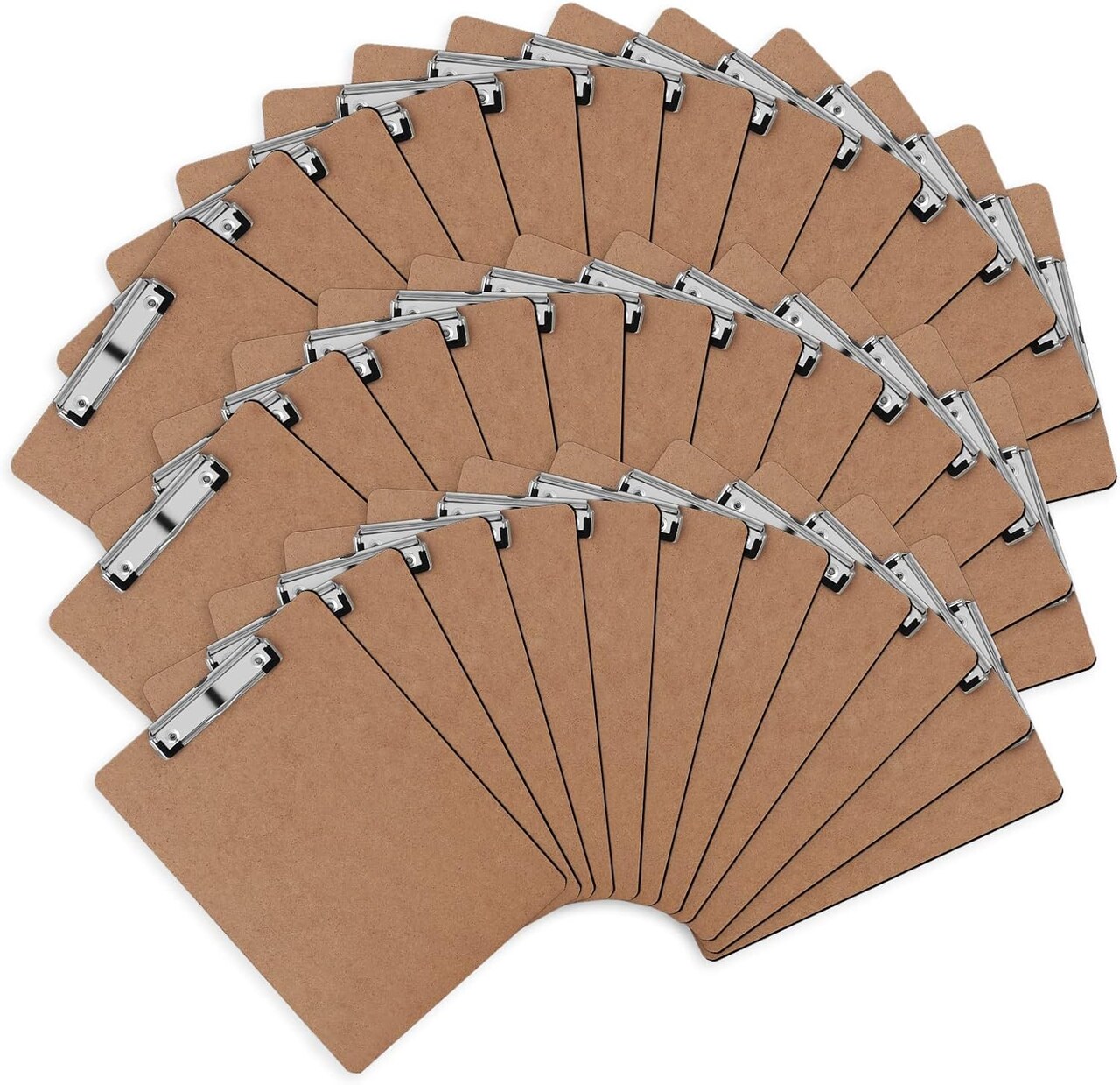 36-Pack Hardboard Clipboards – A4 Letter Size, Eco-Friendly Classroom Supplies